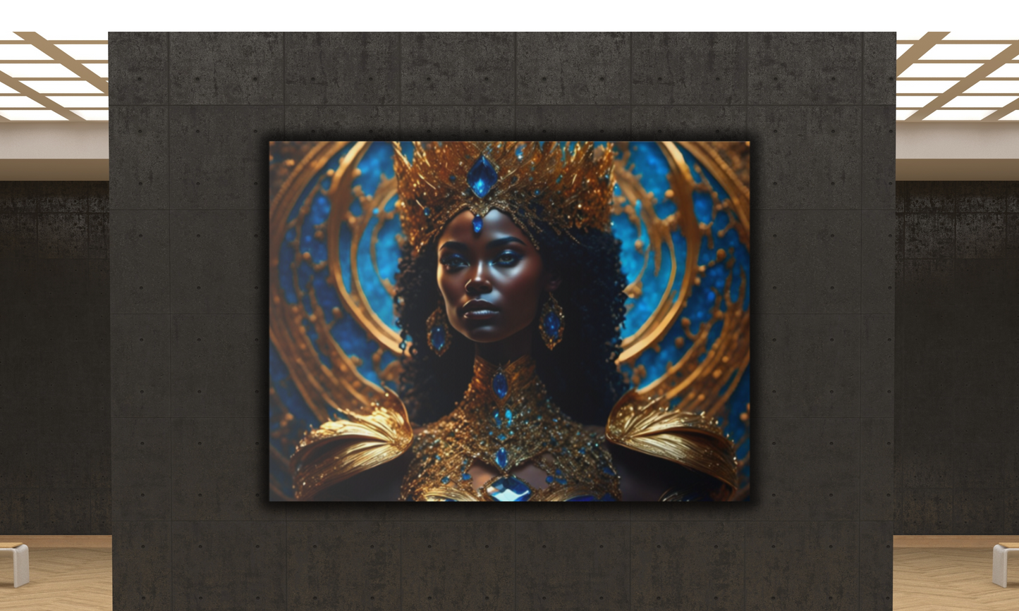 Beautiful African Queen Canvas Art