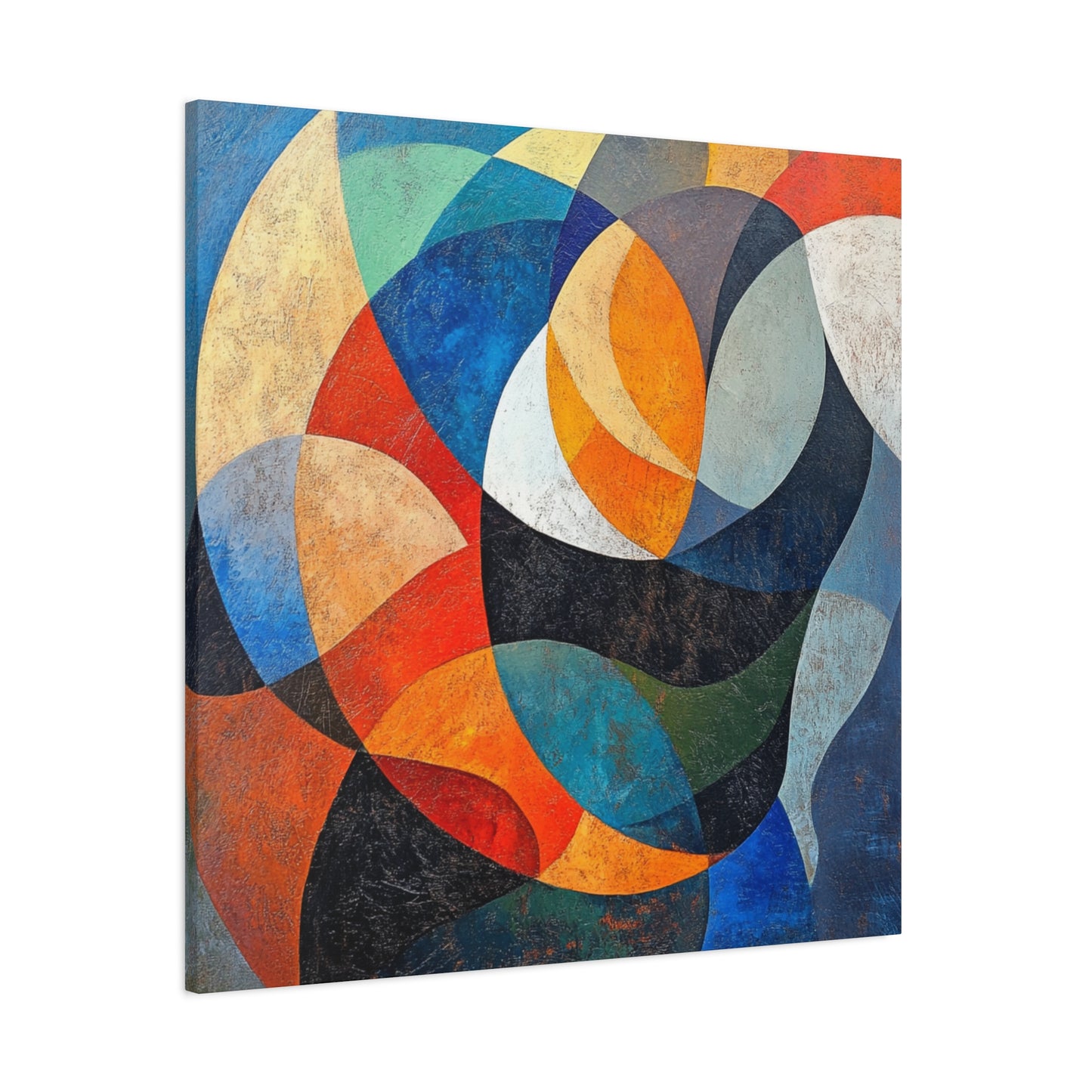 Colorful Geometric Abstract - Canvas Wall Art