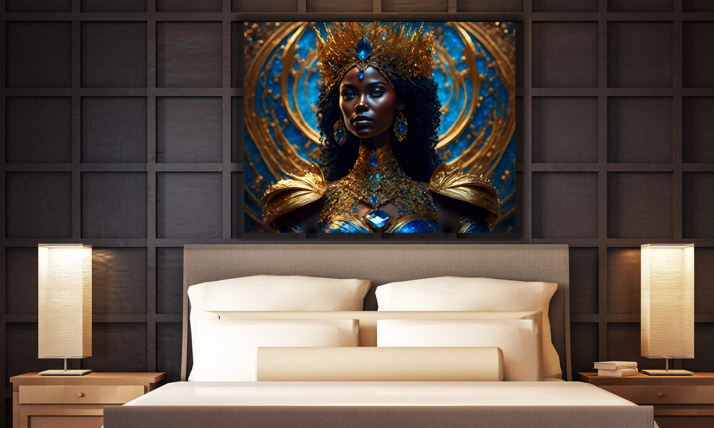 Beautiful African Queen Canvas Art