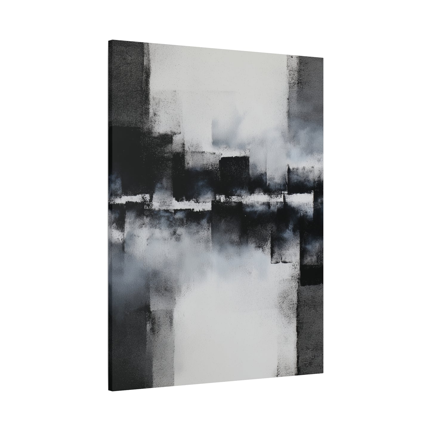 Black and White Abstract Canvas Wall Art