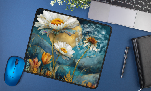 Tranquil Nighttime Garden - Mouse Pad