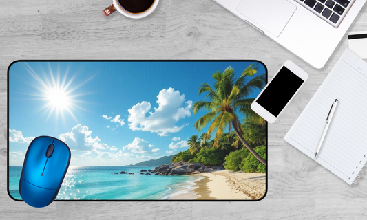 Escape to Paradise - Desk Mat / Mouse Pad
