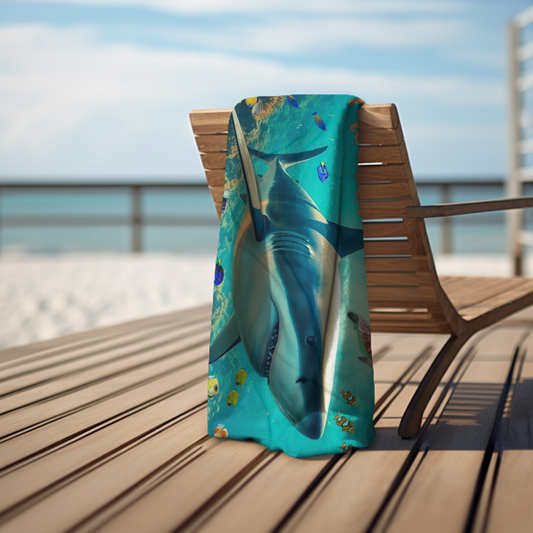 Shark - Luxurious Florida Beach Towel