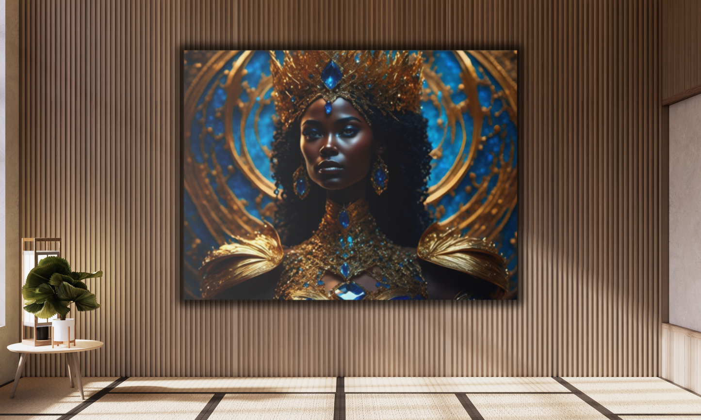 Beautiful African Queen Canvas Art
