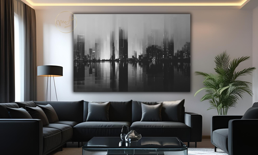 Midnight Skyline - Canvas Wall Art