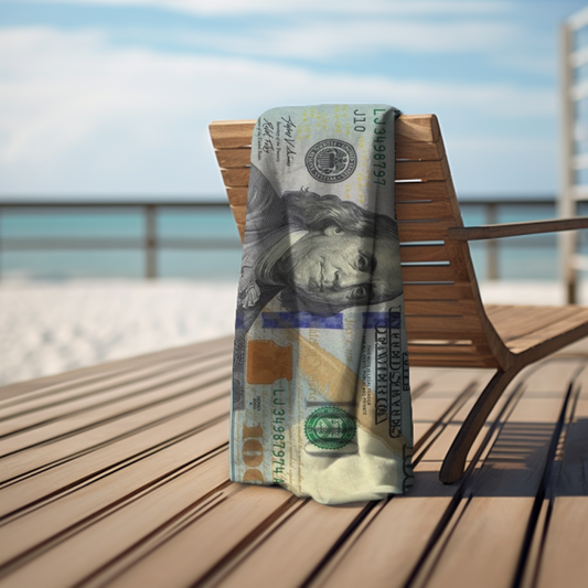 100 Bill Luxury Beach Towel