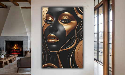 Golden Essence – Abstract Canvas Wall Art