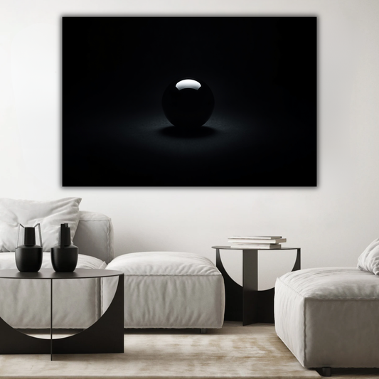 Abstract "Sphere of Silence" Canvas Print | Modern Minimalist Wall Art