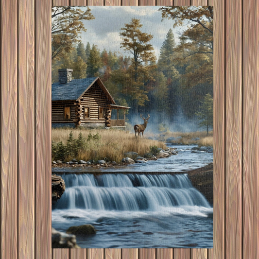 Tranquil Retreat in the Woods Puzzle