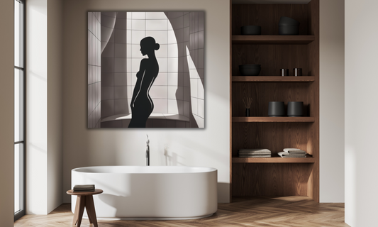 Silhouette of a Woman - Canvas Art