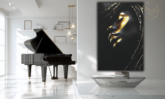 Ebony Glow Luxury Canvas Wall Art