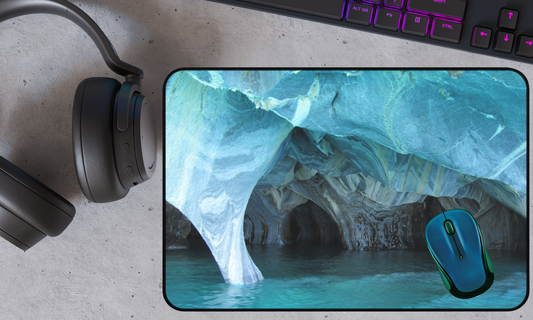 Scenic Ocean Caves - Desk Mat / Mouse Pad