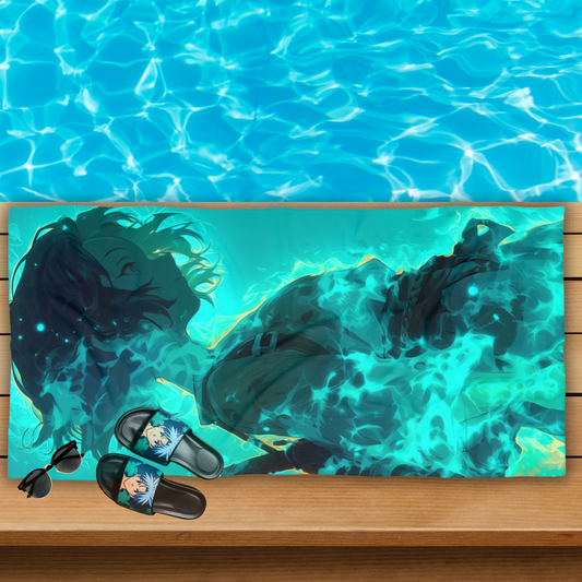 Manga Girl - Luxurious Beach Towel