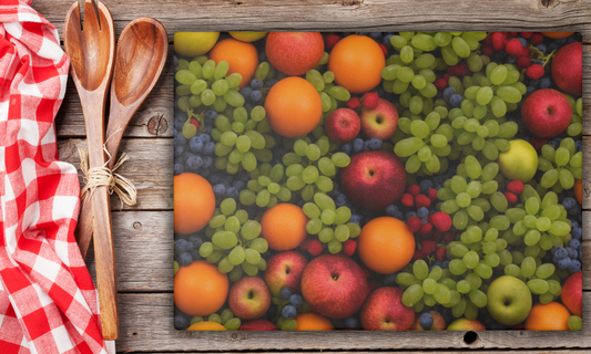 Tasty Fruits - Tempered Glass Cutting Board