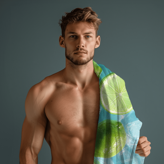 Limes, Ice and Water - Beach Towel
