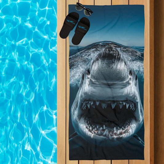 Fierce Shark Beach Towel