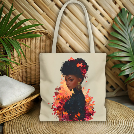 Beautiful Black Goddess Tote Bag