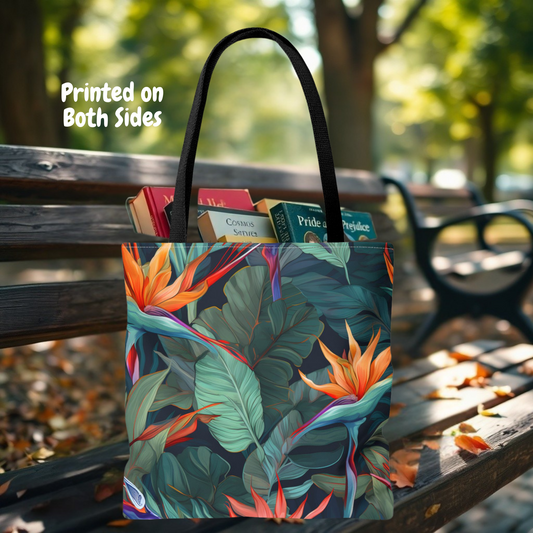 Tropical Bird of Paradise Tote Bag / Shopping Bag