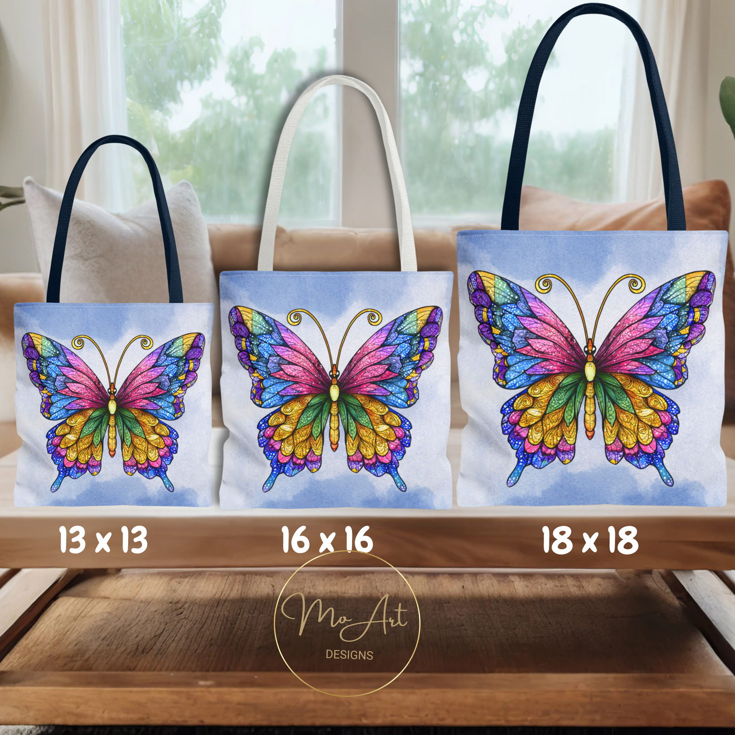 Colorful Butterfly Tote Bag