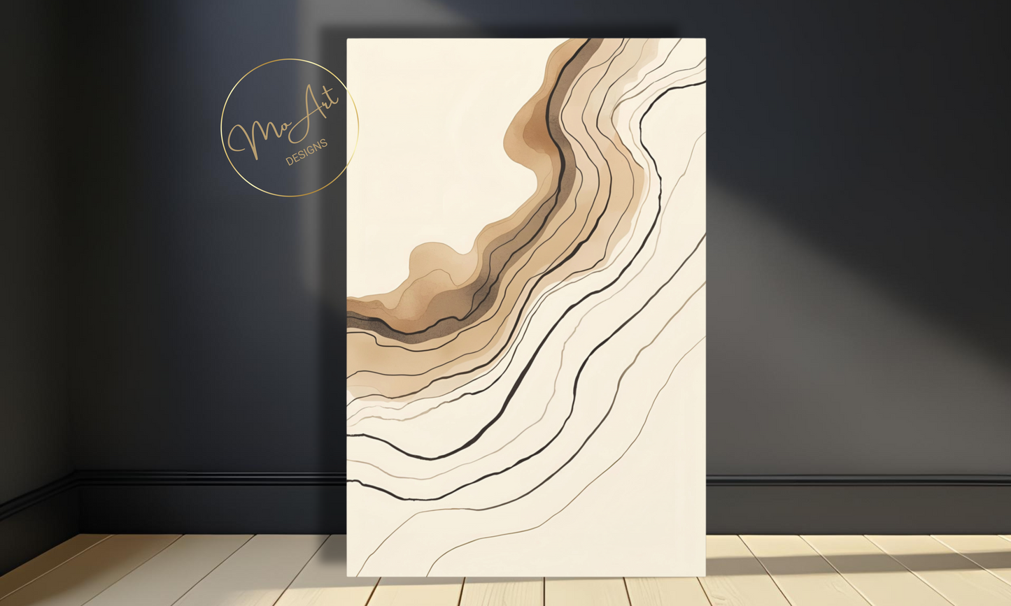 Abstract Line Canvas Wall Art