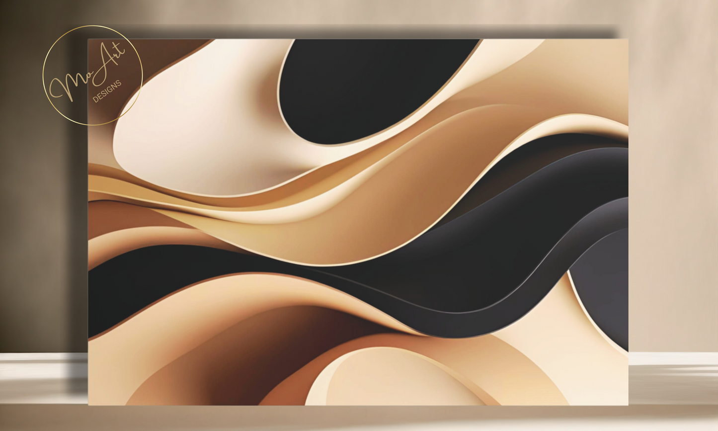 Neutral Abstract Canvas Wall Art