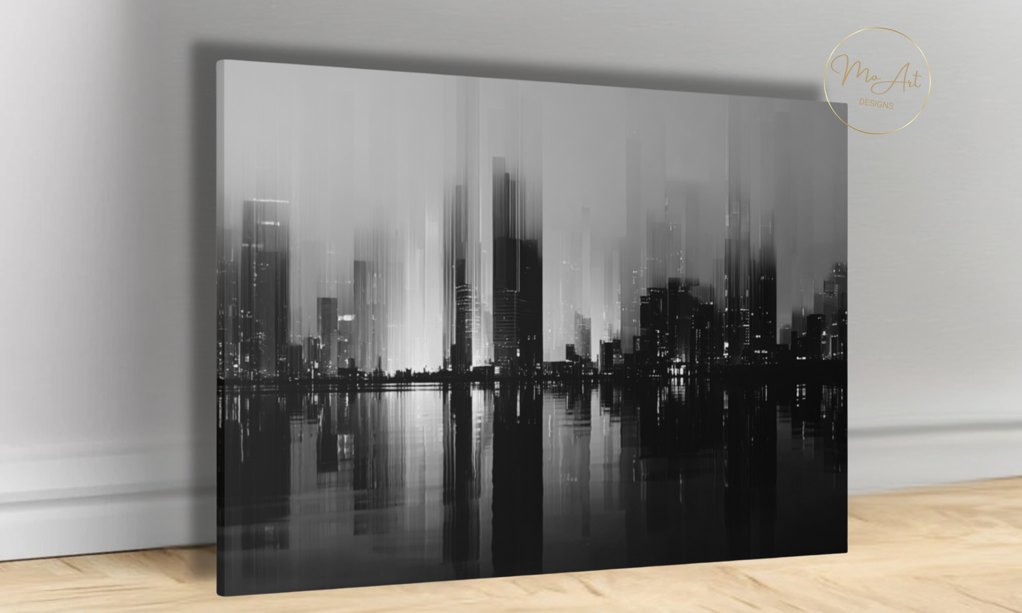 Midnight Skyline - Canvas Wall Art