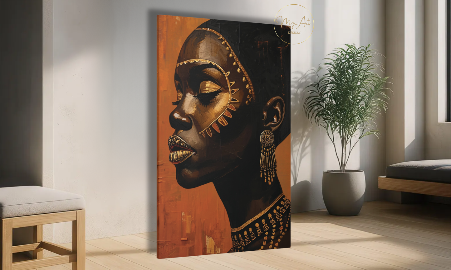Beautiful Black Queen – Canvas Wall Art