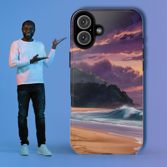 Stormy Ocean Waves Tough Phone Case for Ultimate Protection for iPhone or Samsung Phones