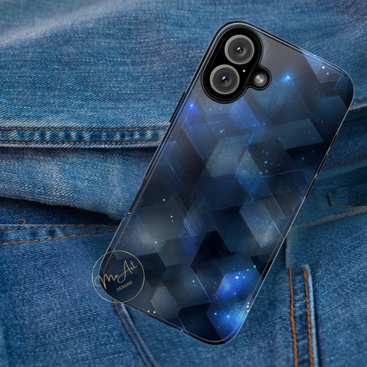 Futuristic Hexagon Design - Tough Phone Case - iPhone or Samsung Phones