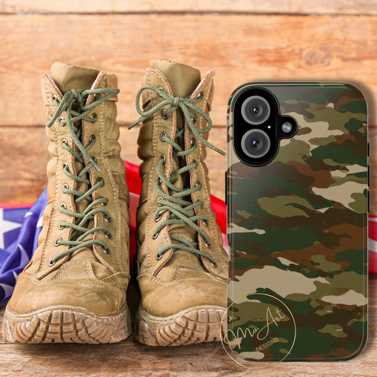 Camo Design - Tough Phone Case - iPhone or Samsung Phones
