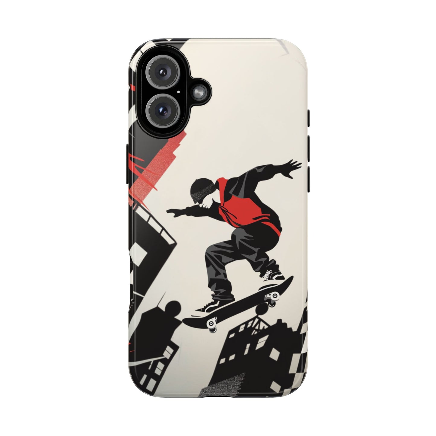 Skateboarding in the City - Tough Phone Case - iPhone or Samsung Phones