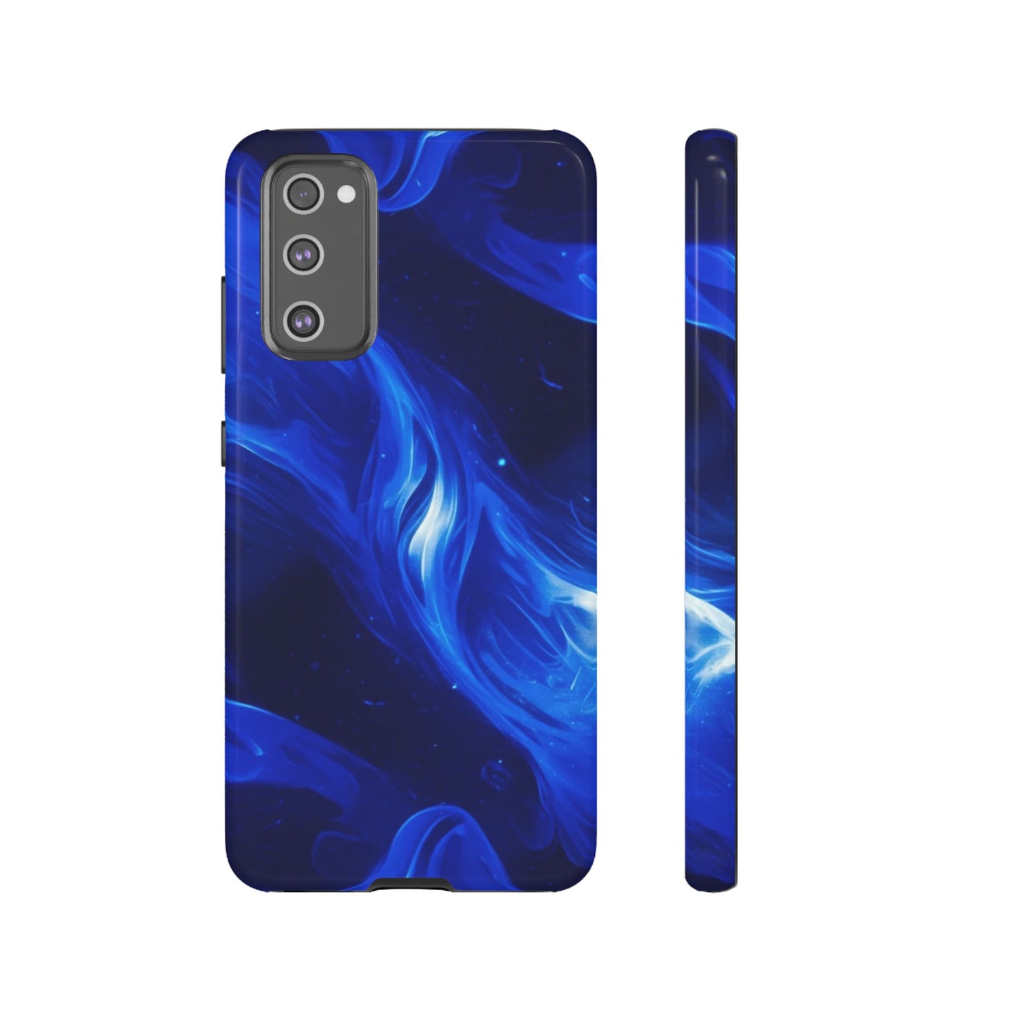 Deep Blue Swirl Design - Tough Phone Case - iPhone or Samsung Phones