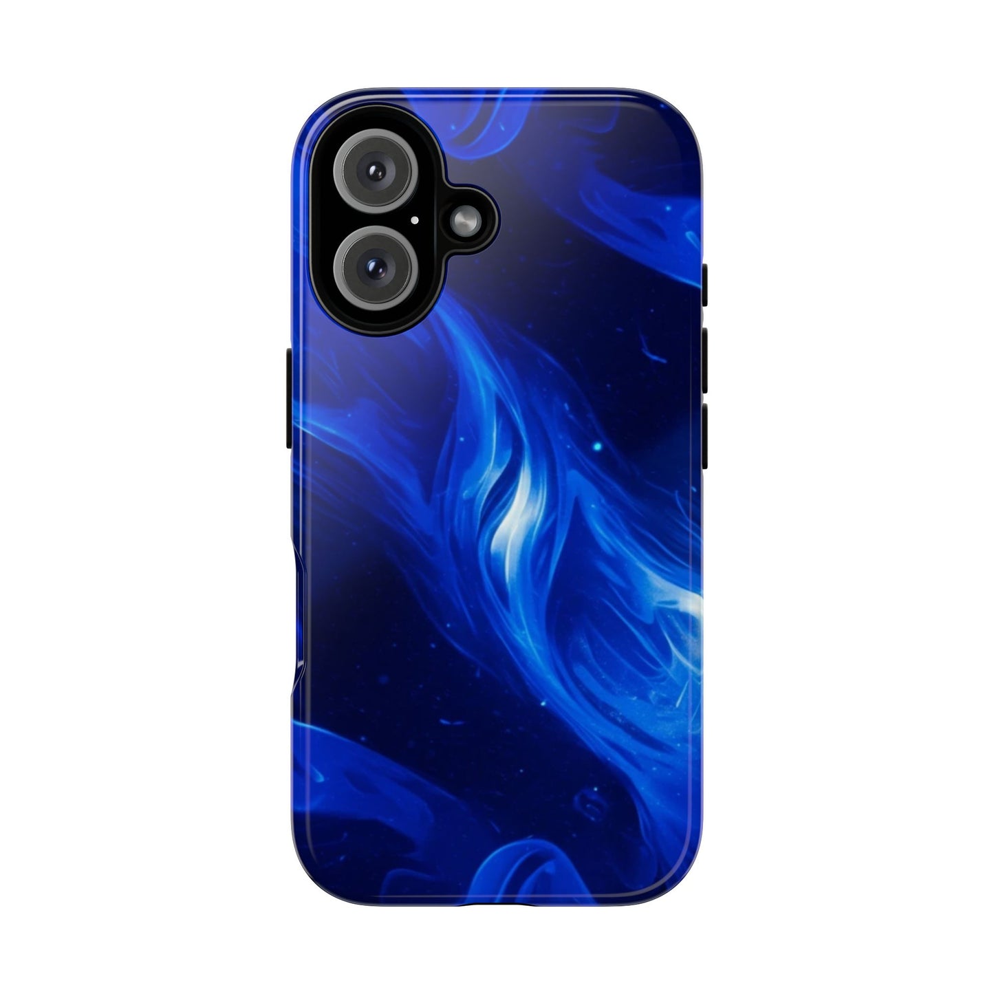 Deep Blue Swirl Design - Tough Phone Case - iPhone or Samsung Phones