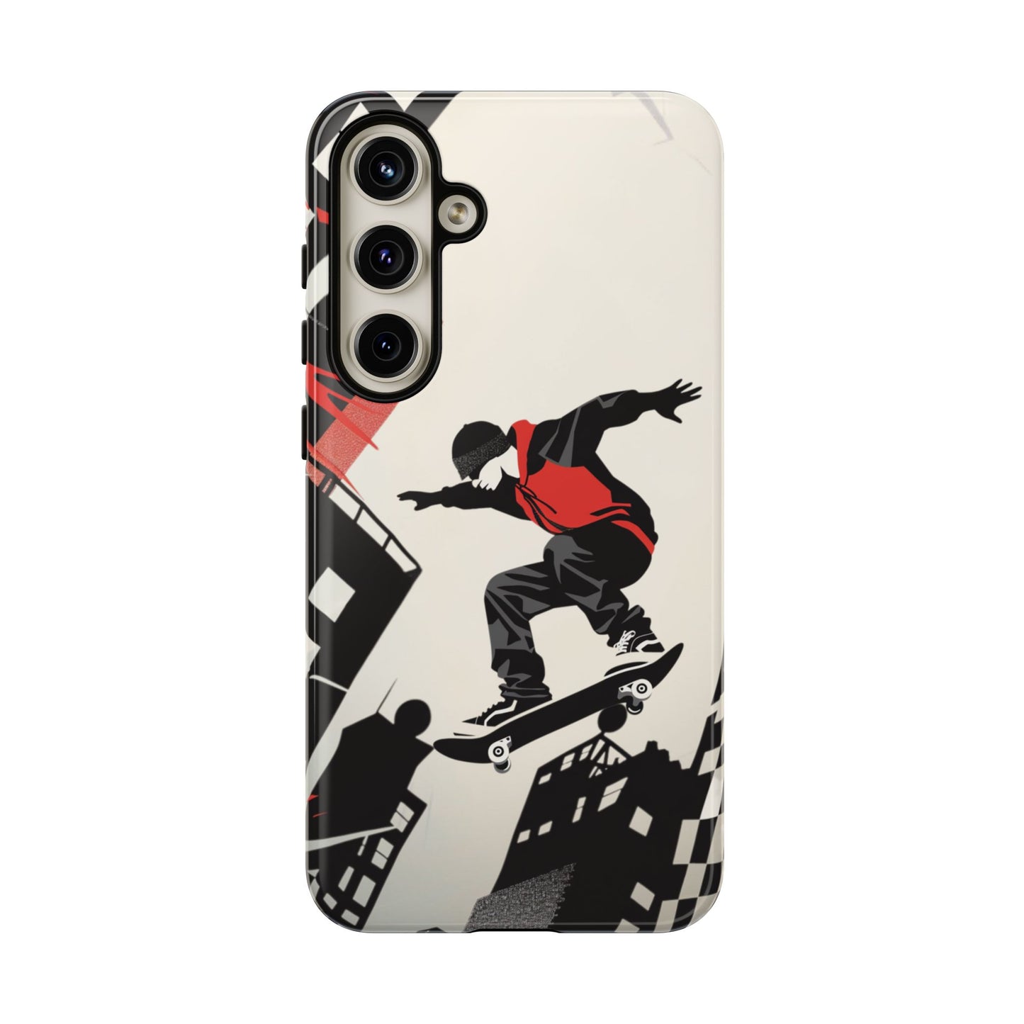 Skateboarding in the City - Tough Phone Case - iPhone or Samsung Phones