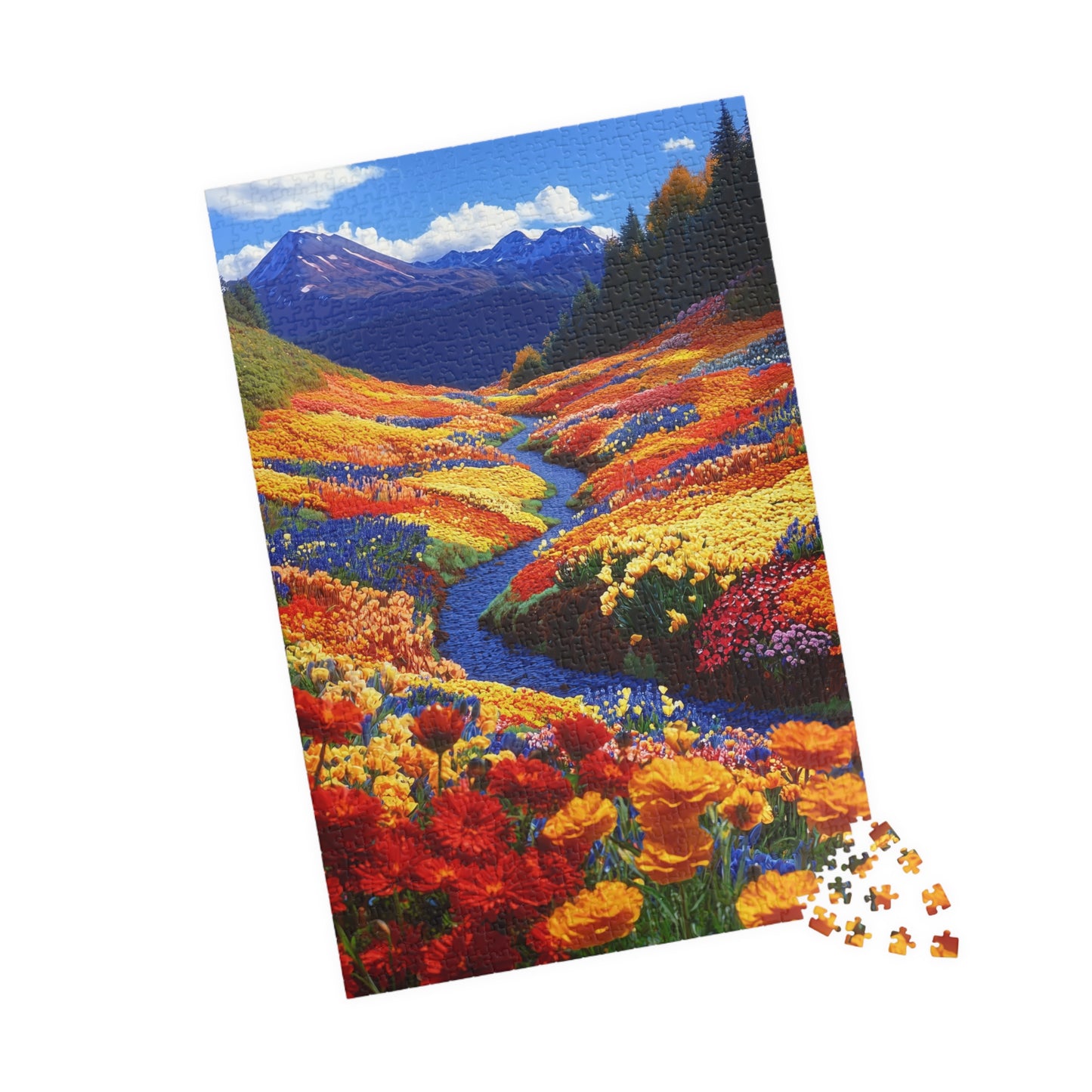 Beautiful Valley of Flowers - Jigsaw Puzzle