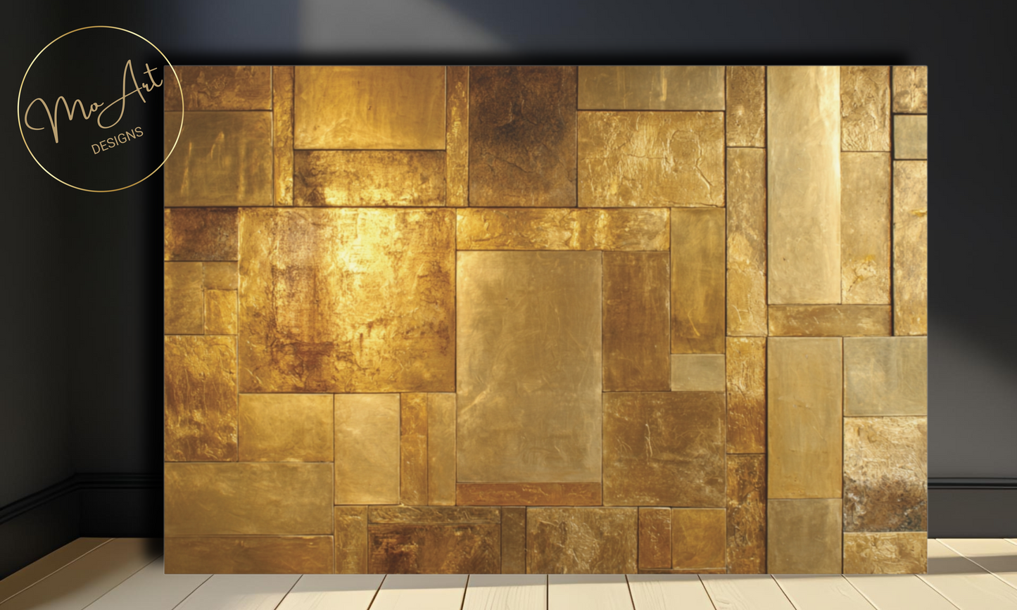 Shimmering Echoes of Elegance - Canvas Wall Art