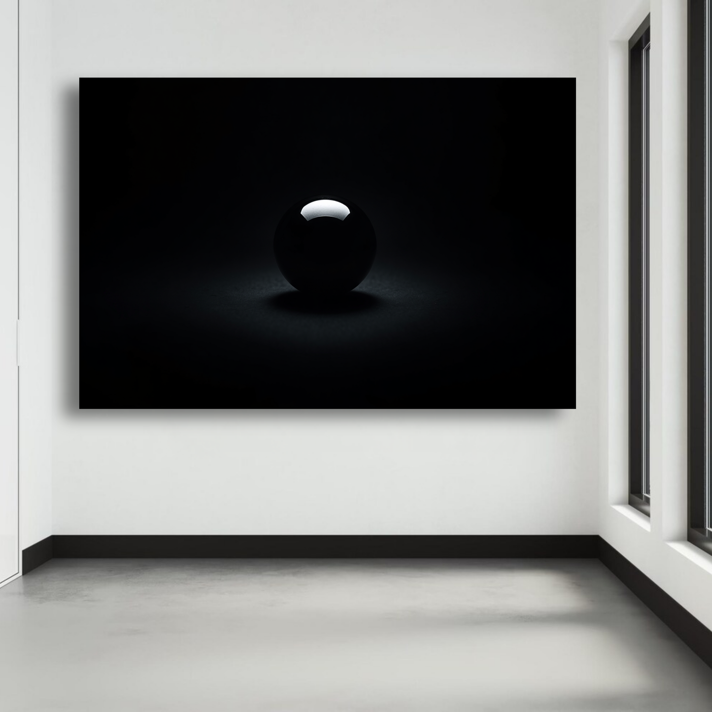 Abstract "Sphere of Silence" Canvas Print | Modern Minimalist Wall Art