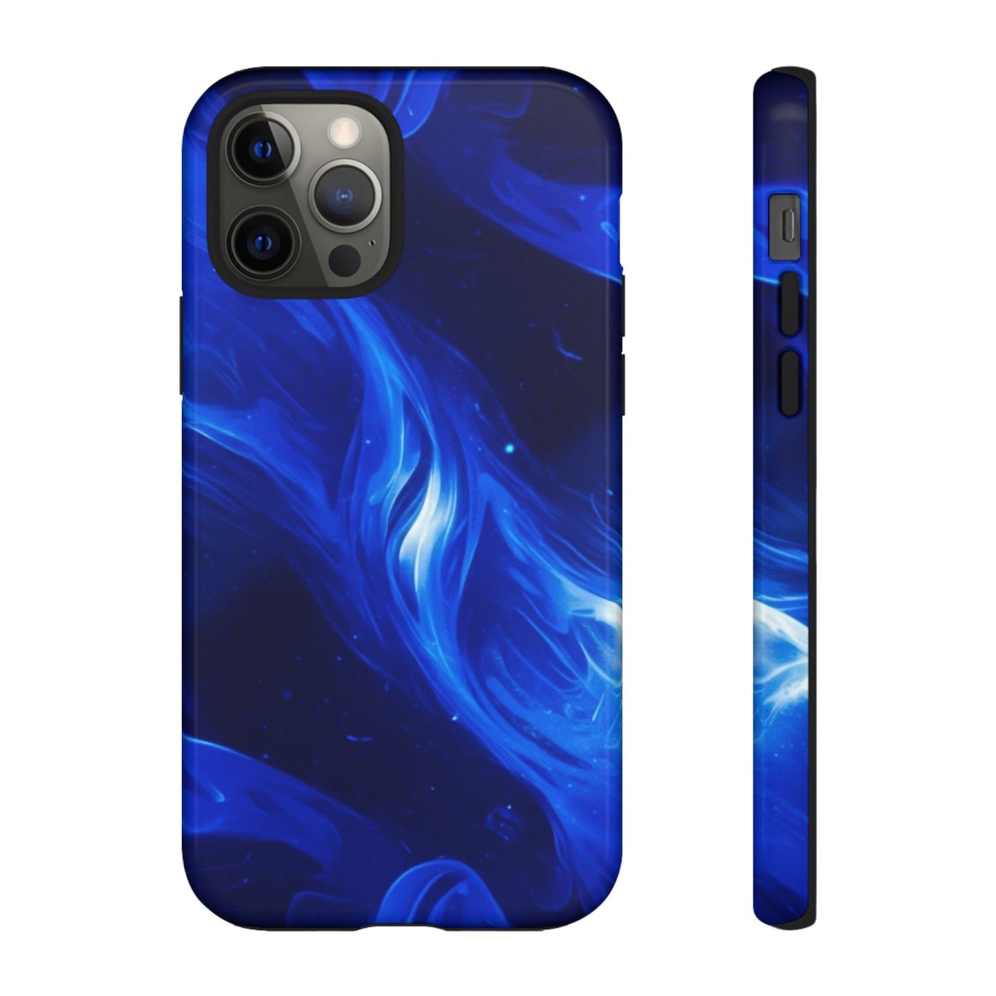 Deep Blue Swirl Design - Tough Phone Case - iPhone or Samsung Phones