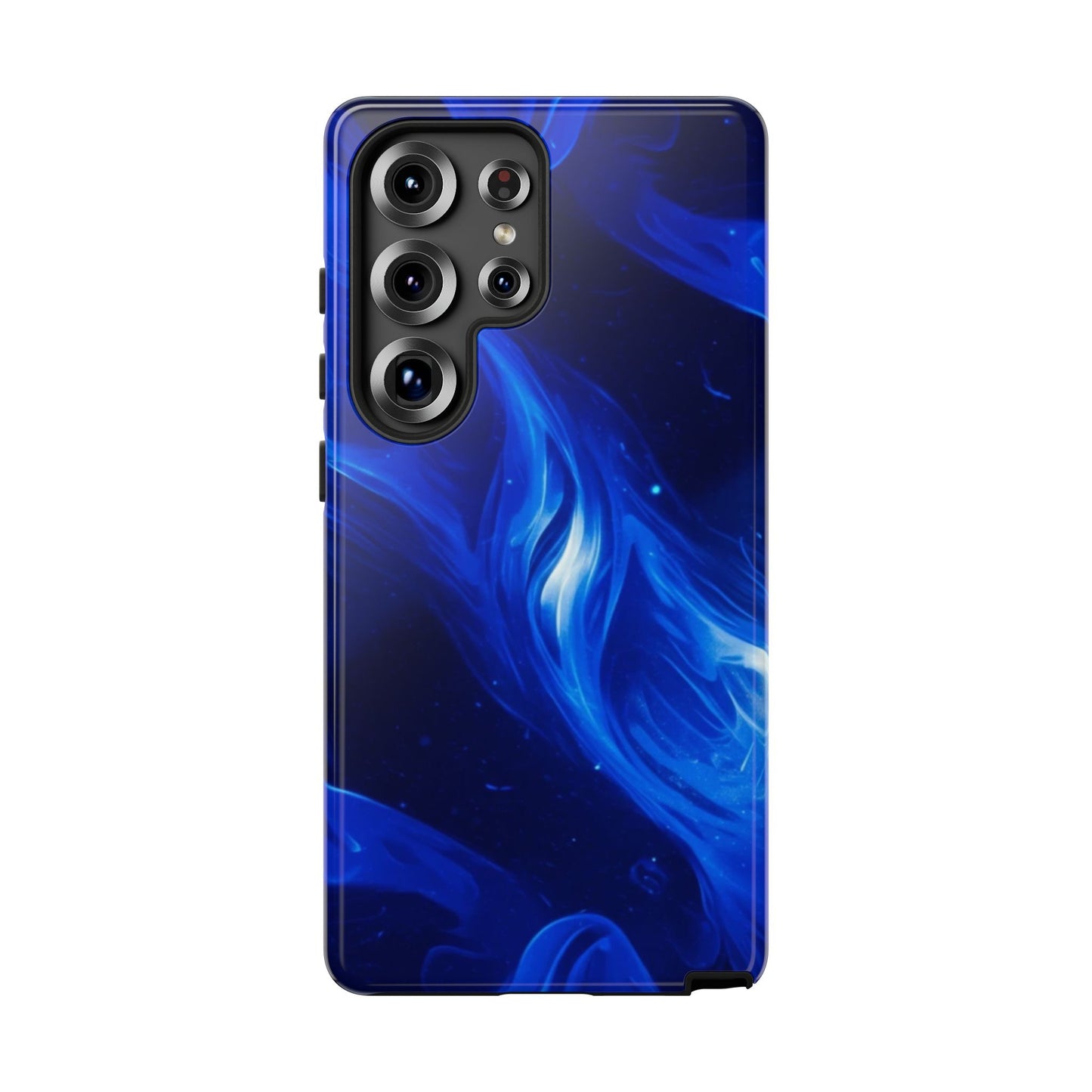 Deep Blue Swirl Design - Tough Phone Case - iPhone or Samsung Phones