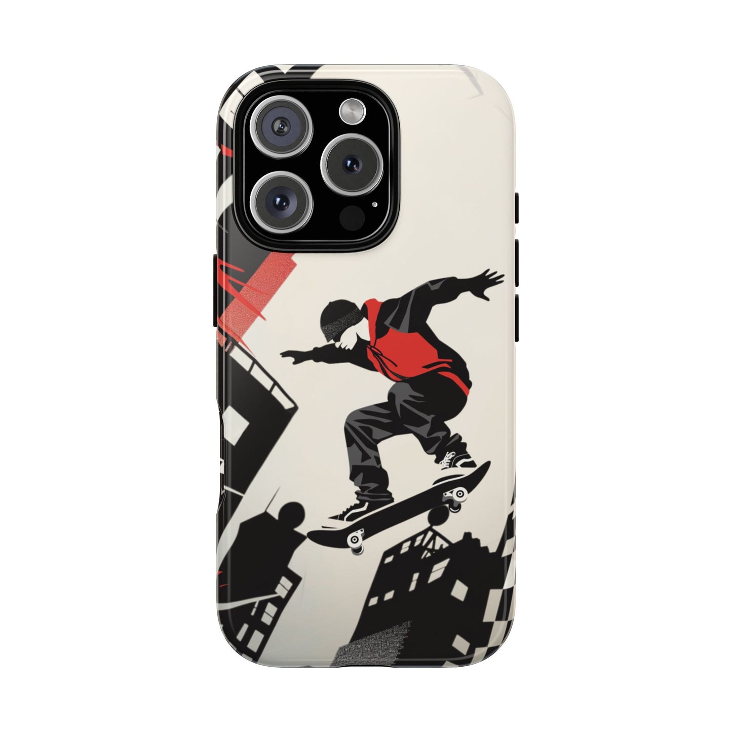 Skateboarding in the City - Tough Phone Case - iPhone or Samsung Phones