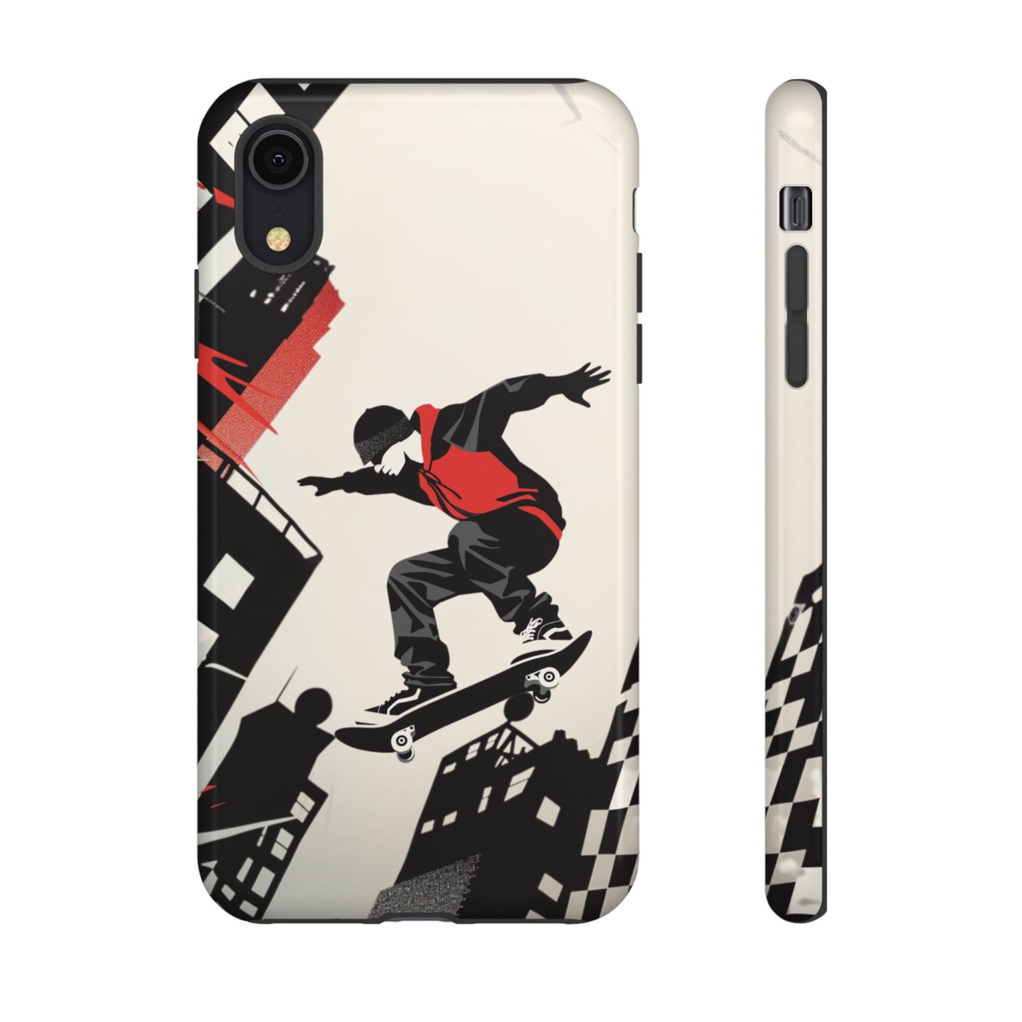 Skateboarding in the City - Tough Phone Case - iPhone or Samsung Phones