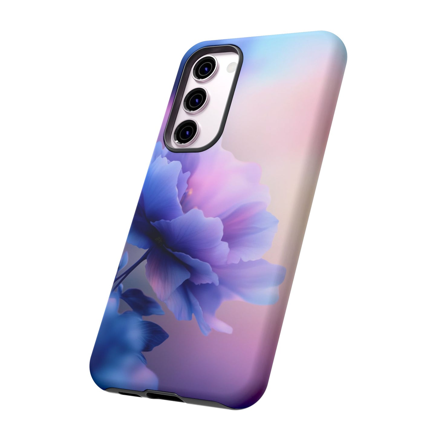 Purple Flower with Sunset - Tough Phone Case