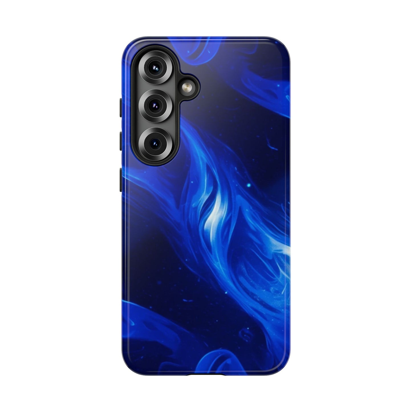 Deep Blue Swirl Design - Tough Phone Case - iPhone or Samsung Phones