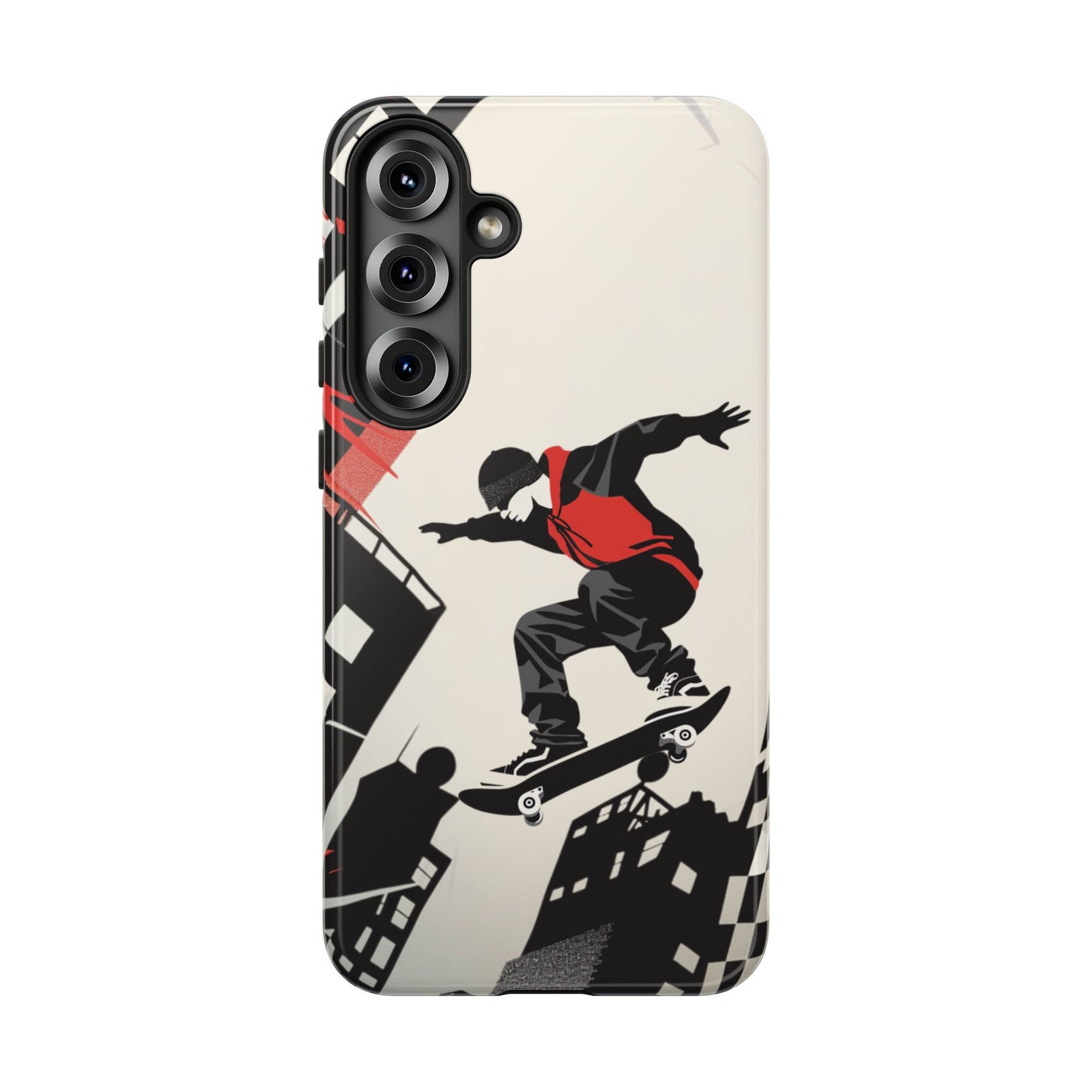 Skateboarding in the City - Tough Phone Case - iPhone or Samsung Phones