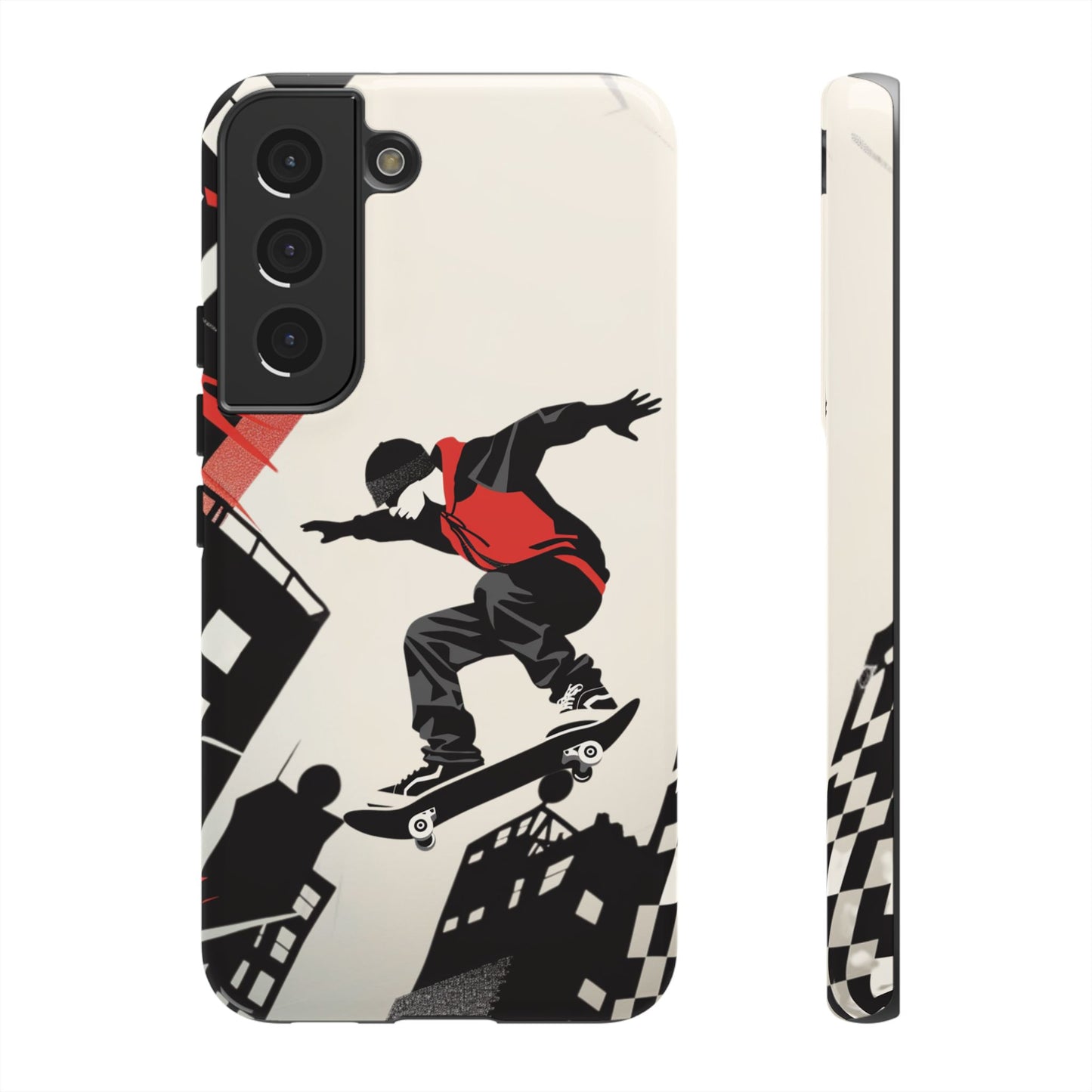 Skateboarding in the City - Tough Phone Case - iPhone or Samsung Phones