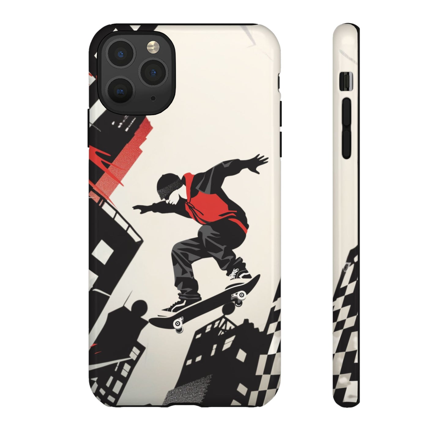 Skateboarding in the City - Tough Phone Case - iPhone or Samsung Phones