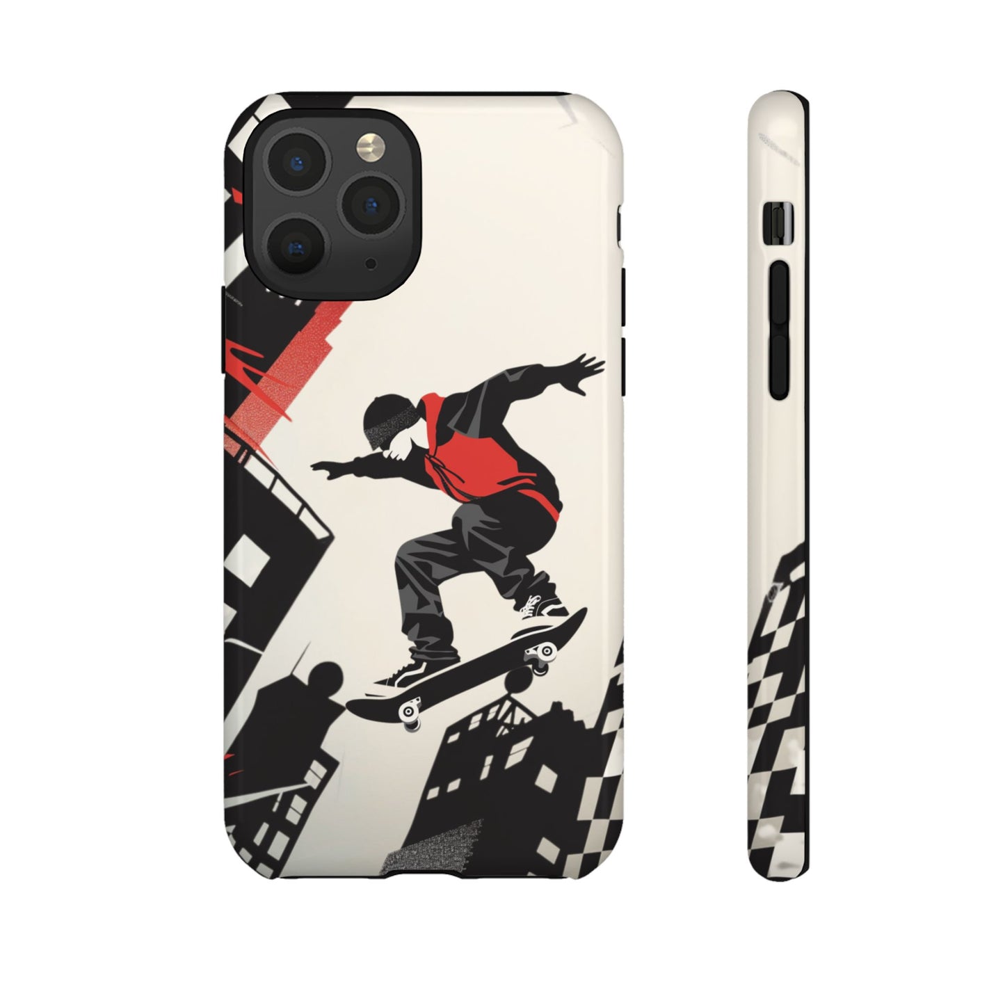Skateboarding in the City - Tough Phone Case - iPhone or Samsung Phones