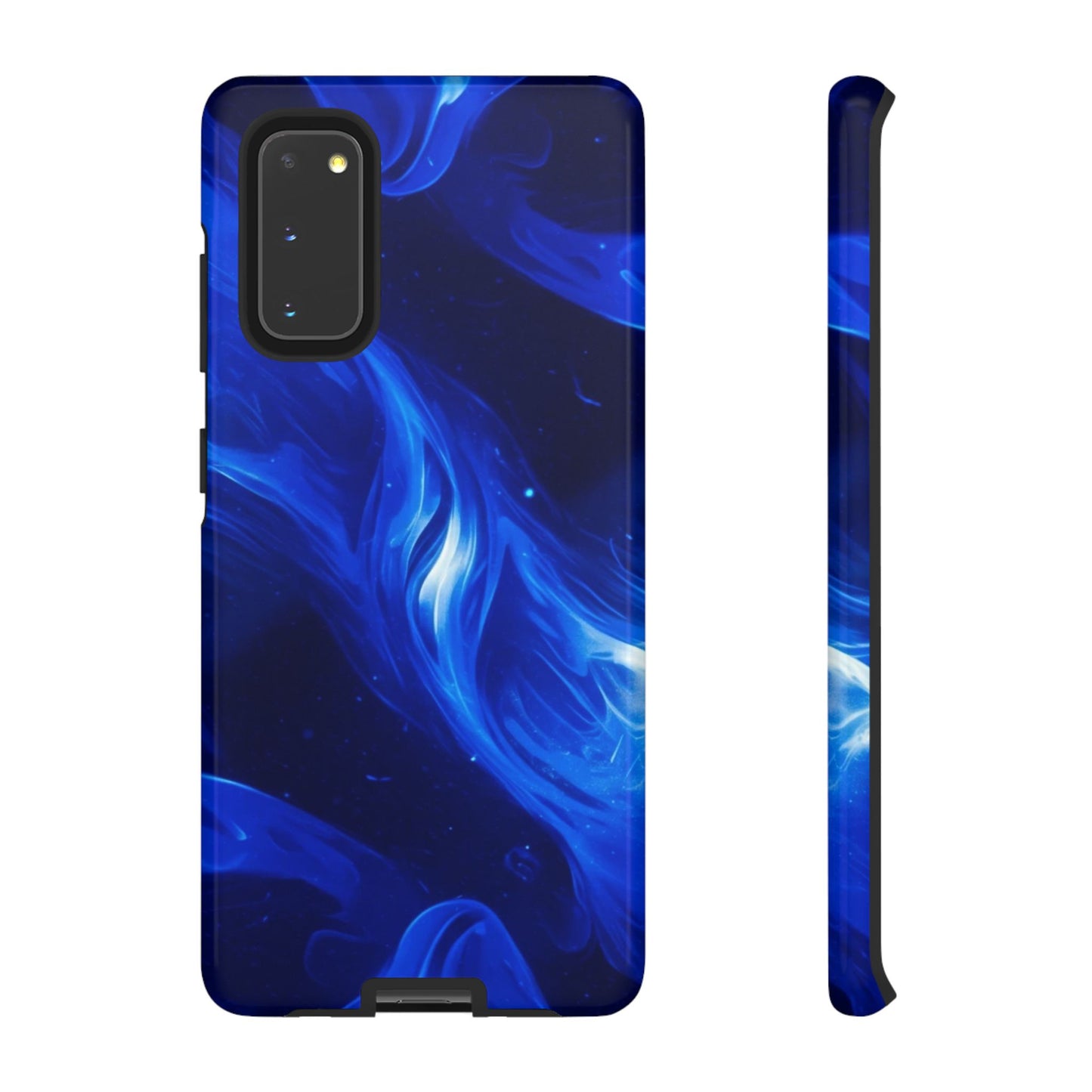 Deep Blue Swirl Design - Tough Phone Case - iPhone or Samsung Phones