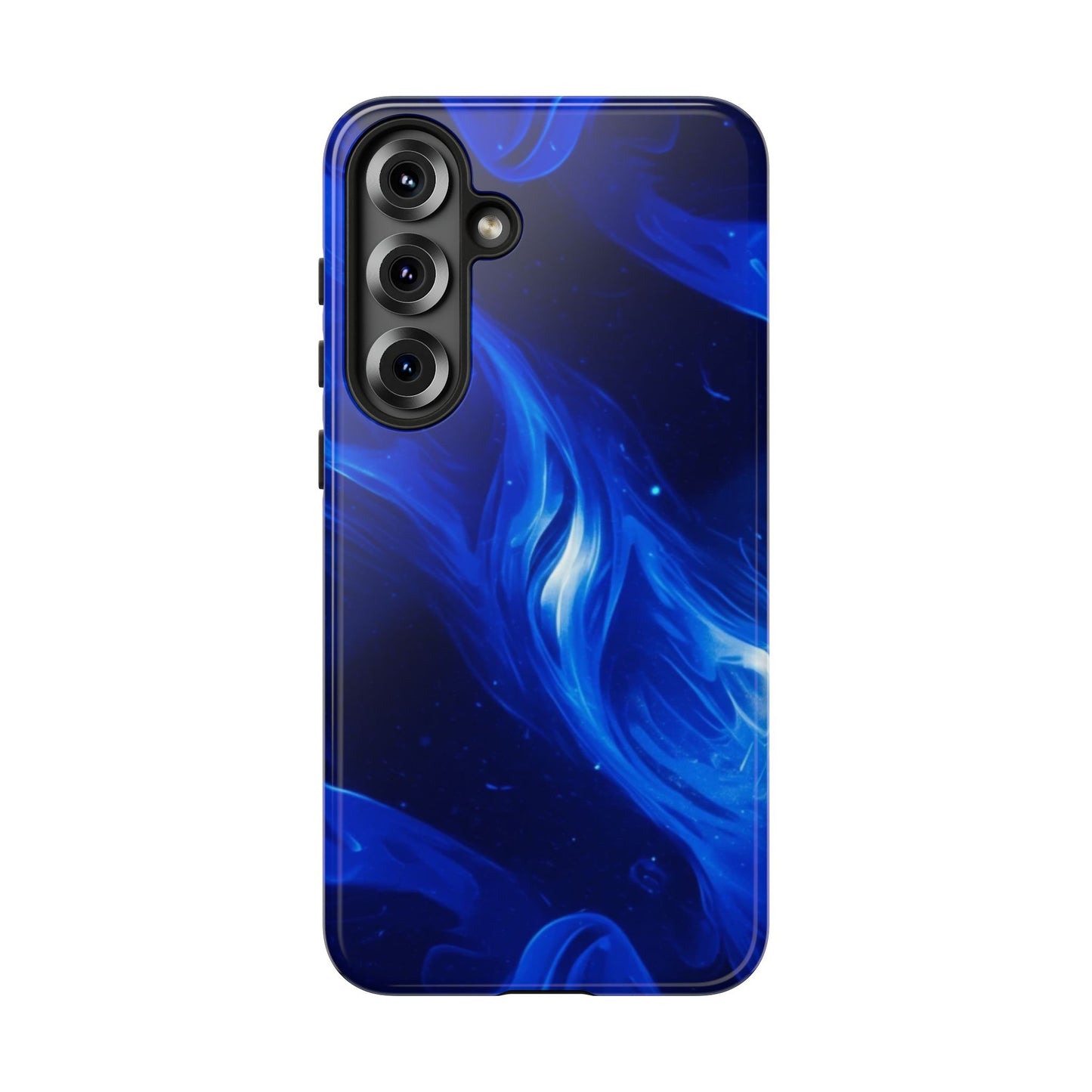 Deep Blue Swirl Design - Tough Phone Case - iPhone or Samsung Phones