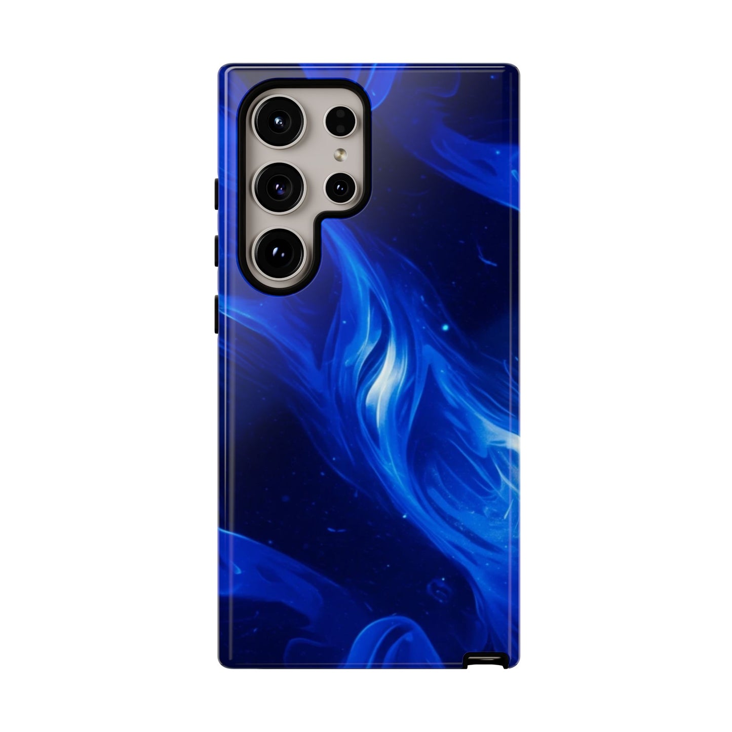 Deep Blue Swirl Design - Tough Phone Case - iPhone or Samsung Phones